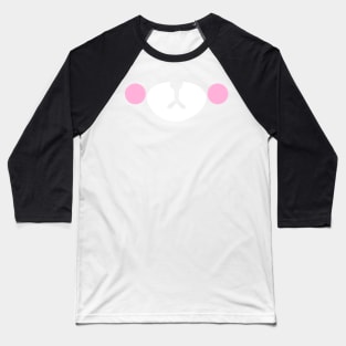 Pink kawaii bear mask Baseball T-Shirt